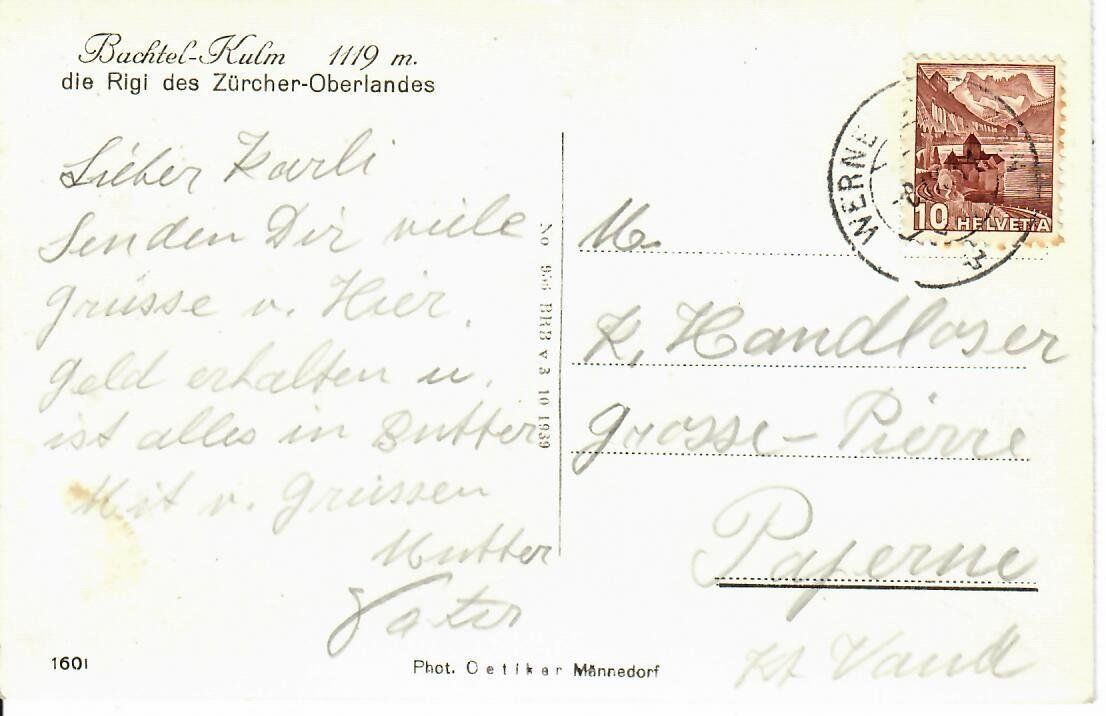 Ansichtskarten: Bachtel Kulm – Gebraucht aus Hochdorf von Ziegel-16 1