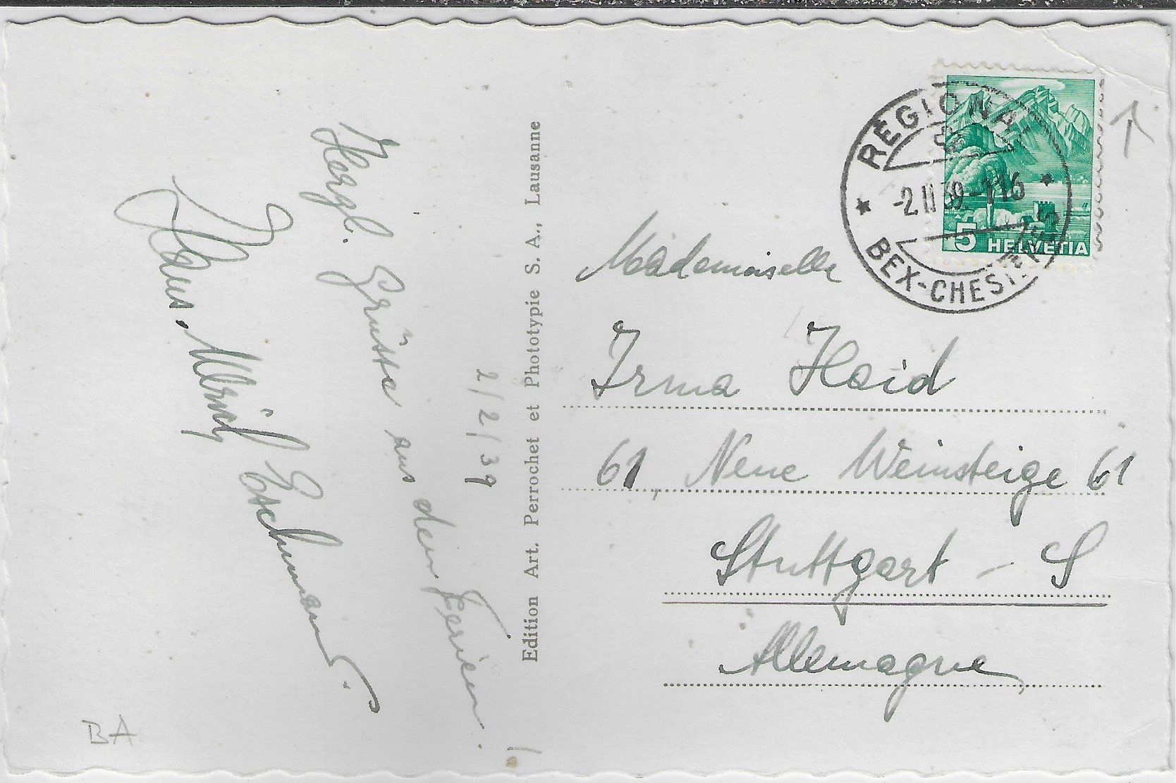 Cartoline postali: Villars - Palace - Patinoires - Eisfeld – Difettoso da Ettingen venduto da Kartenplanet 1