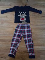 Weihnachtsschlafanzug Gr. 110/116