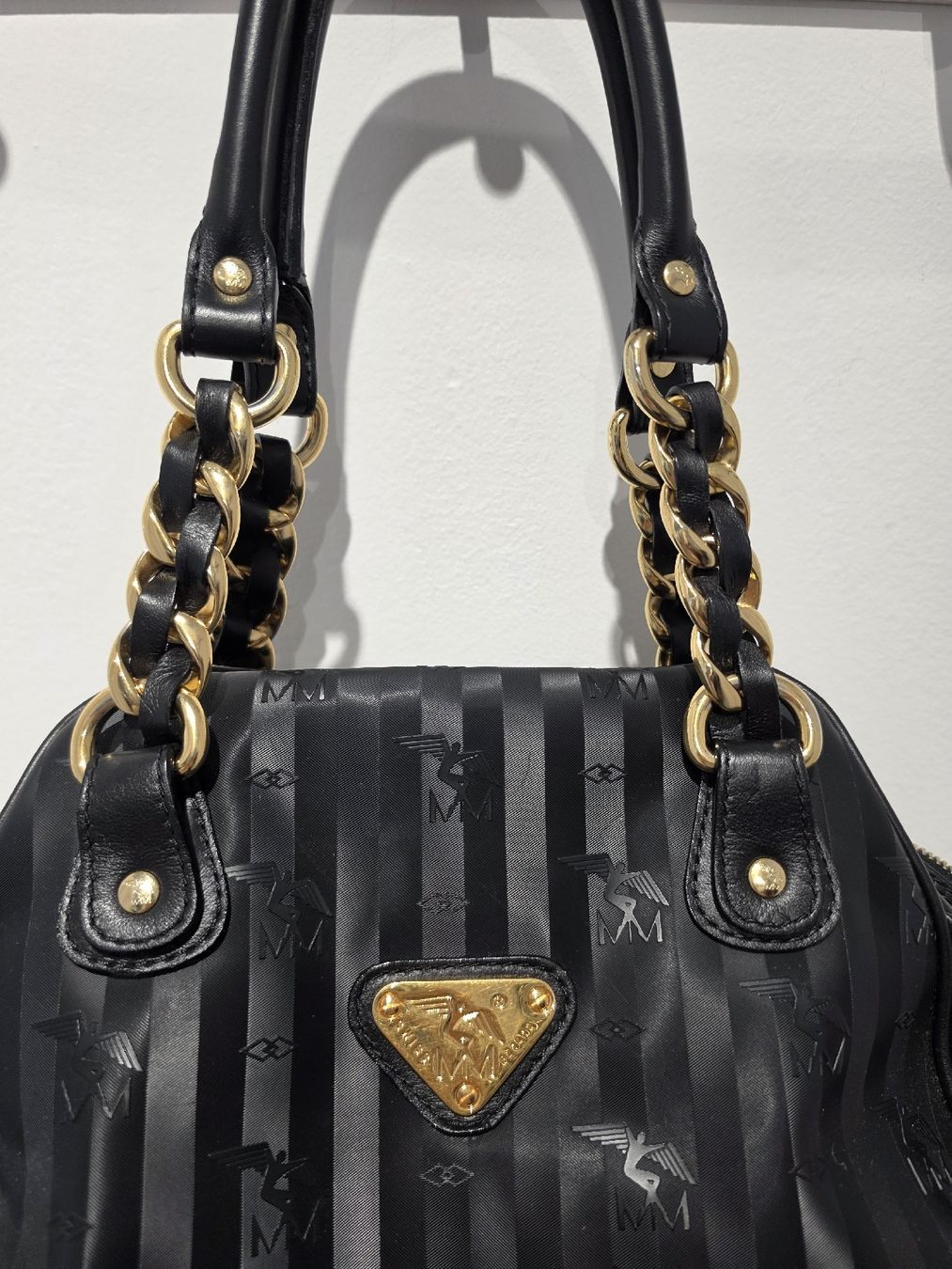 Maison Mollerus Borse da donna: Handtasche Mollerus schwarz Gold edel – Nuovo (secondo la descrizione) da Adligenswil venduto da FriedasWelt 1