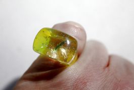 Vintage Space-Age - Ring mit Muschel, Seestern, Seeigel, usw