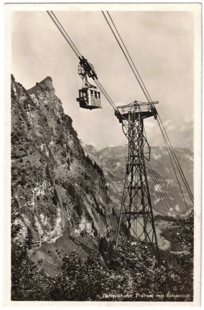 Ansichtskarten: Engelberg - Luftseilbahn Gerschnialp--Trübsee – Gebraucht aus Binningen von Mountainrider