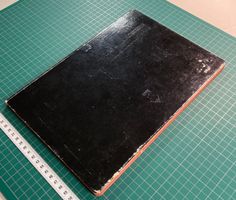 Klassisches altes Heft, leer, Patina, wie Moleskine, Kunst