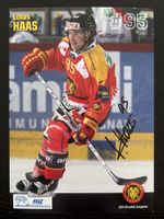 Signierte Sammlerkarte Lukas Haas #95 SCL Tigers