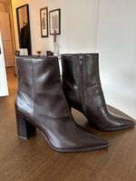 Stiefelette mit Blockabsatz, Mango Gr. 40