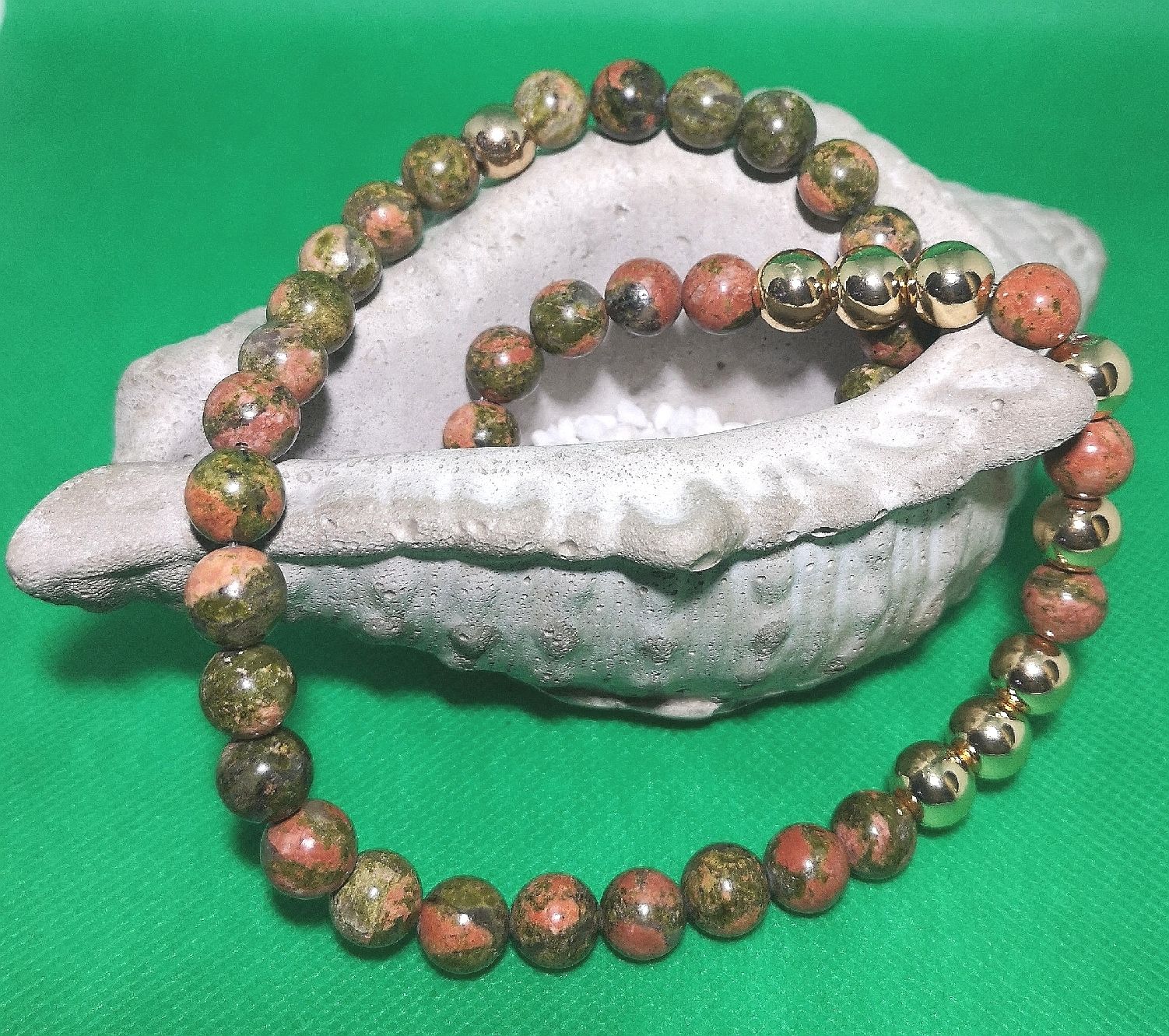 Catenine: Unakite Steink. - Spendenaktion – Nuovo (secondo la descrizione) da Unterkulm venduto da Nachtigall 8