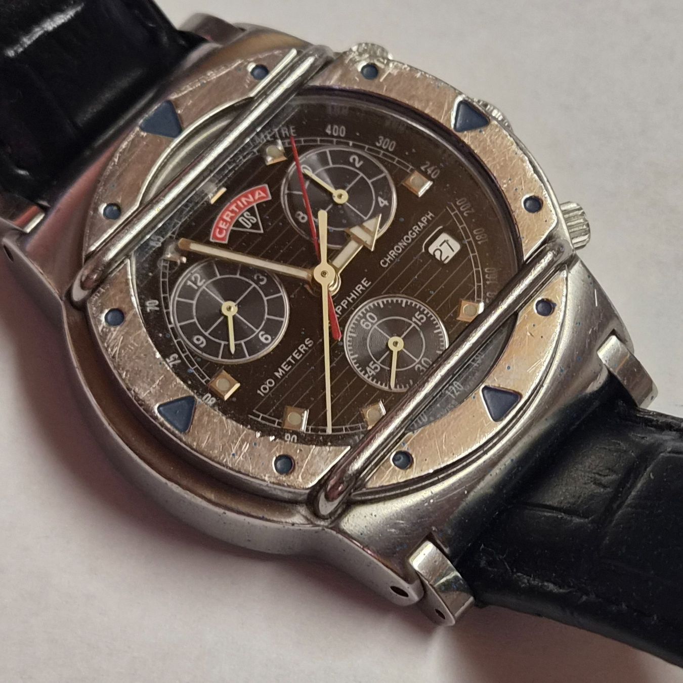 Certina Orologi: Certina Cascadeur Chronograph  100m Herren Uhr gebraucht. – Usato da Madiswil venduto da Willys4