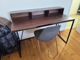 Cooler Schreibtisch - Holz/Metall. - wegen Nichtgebrauchs