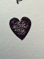 Gummistempel Herz mit Struktur – Liebe / Hochzeit / Karten