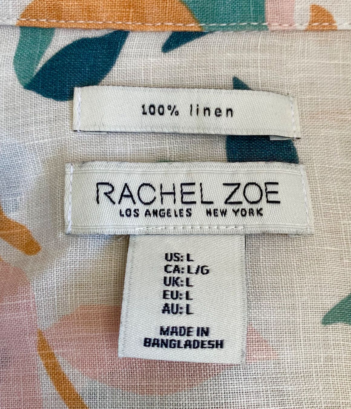 Camicette: Rachel Zoe Leinenbluse Grösse L – Usato da Oberwil BL venduto da Leni-Mischi 3