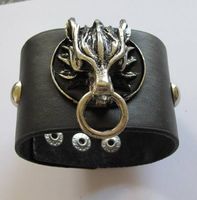 Gothic LARP Echtleder Armband, Bracelet