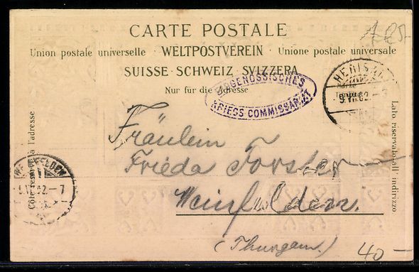 Cartes postales: Präge-AK Herisau, Ortsansicht von einem – D'occasion à Berlin par bartko-reher 1