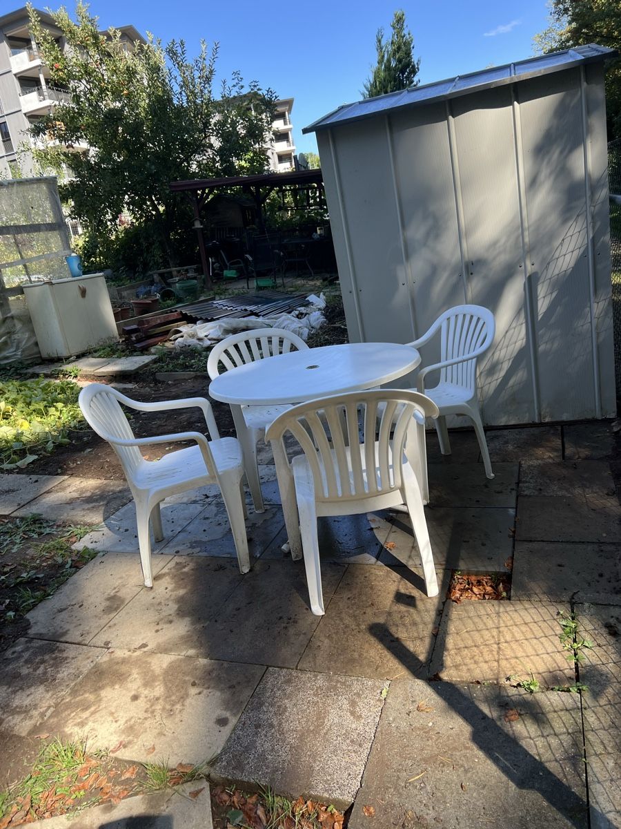 Set di tavolo e panche: Gartentisch 4 Stühle – Usato da Kloten venduto da sal_2kb8 1