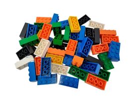 LEGO Steine 50 Stk. 2x4 (3001) Diverse Farben