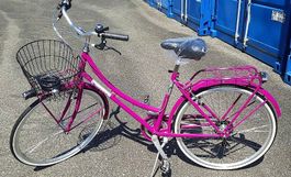 Retro Damen Velo mit Einkaufskorb, Marke Morcote Vintage