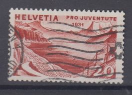 Variété Pro Juventute 59 retouche sur le 2 (100.--)
