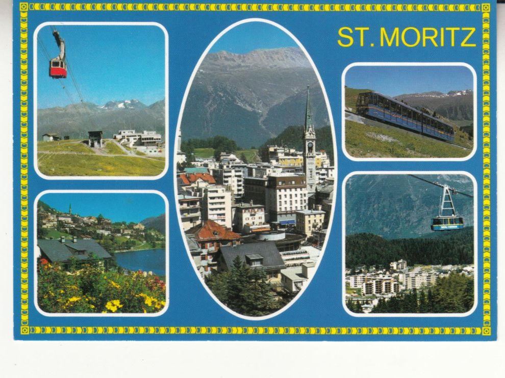 Ansichtskarten: St. Moritz ca. 1980 – Gebraucht aus Bürglen TG von StampGraf