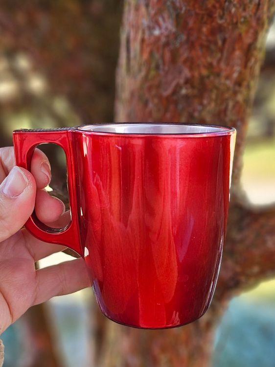 Berlin-Tasse Mit Dialekt-Wortwolke – Weiß/Rot, Ca. 330 Ml – Handgefertigt In Deutschland, Spülmaschinenfest