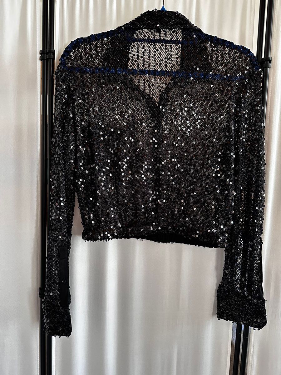 Bolero: Maje – veste courte à sequins noirs – Nuovo (secondo la descrizione) da Villeneuve VD venduto da tat_9fhl 2