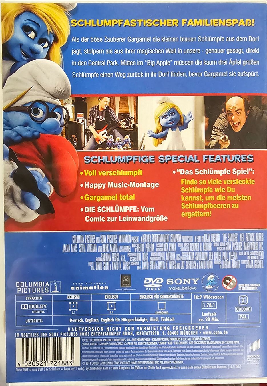 Tutti i DVDs: Die Schlümpfe – Usato da Wahlen b. Laufen venduto da Cg10 1