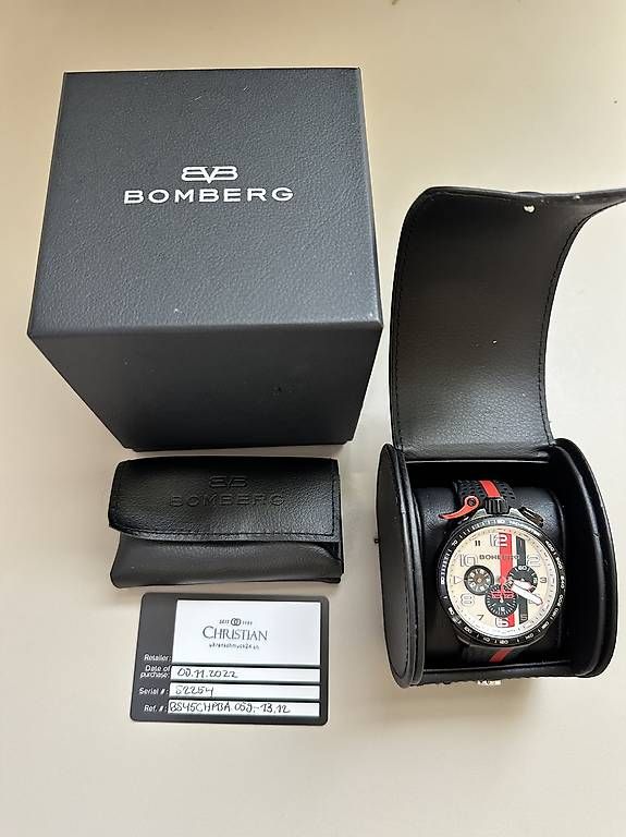 Bomberg Orologi: Bomberg Bolt-68 Racing Chronograph Uhr – Usato da Mühlrüti venduto da Chalberchue 1
