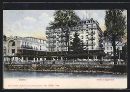 AK Vevey, Hotel d'Angleterre, 1909