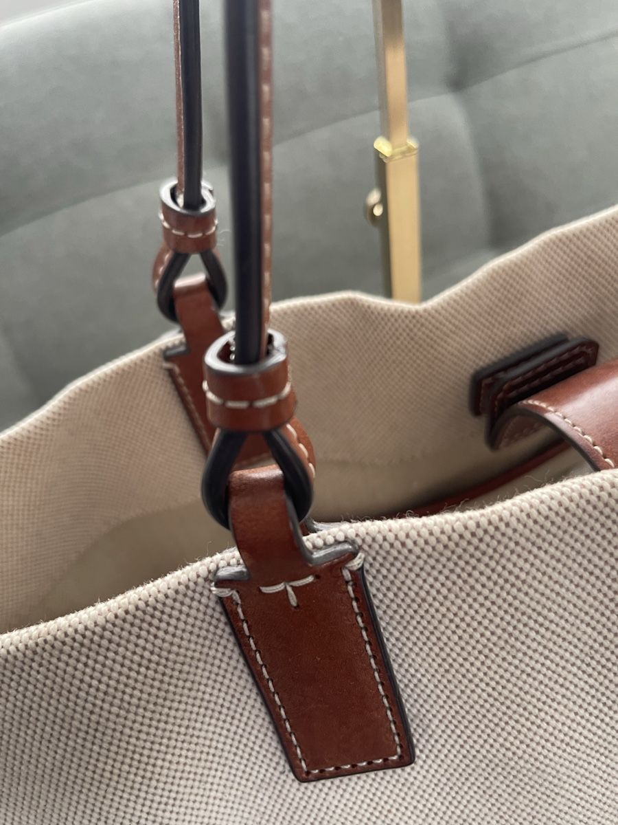 Tory Burch Taschen für Damen: Tory Burch Tasche Canvas Leder Beige – Gebraucht aus Cham von pri_9ktk 4