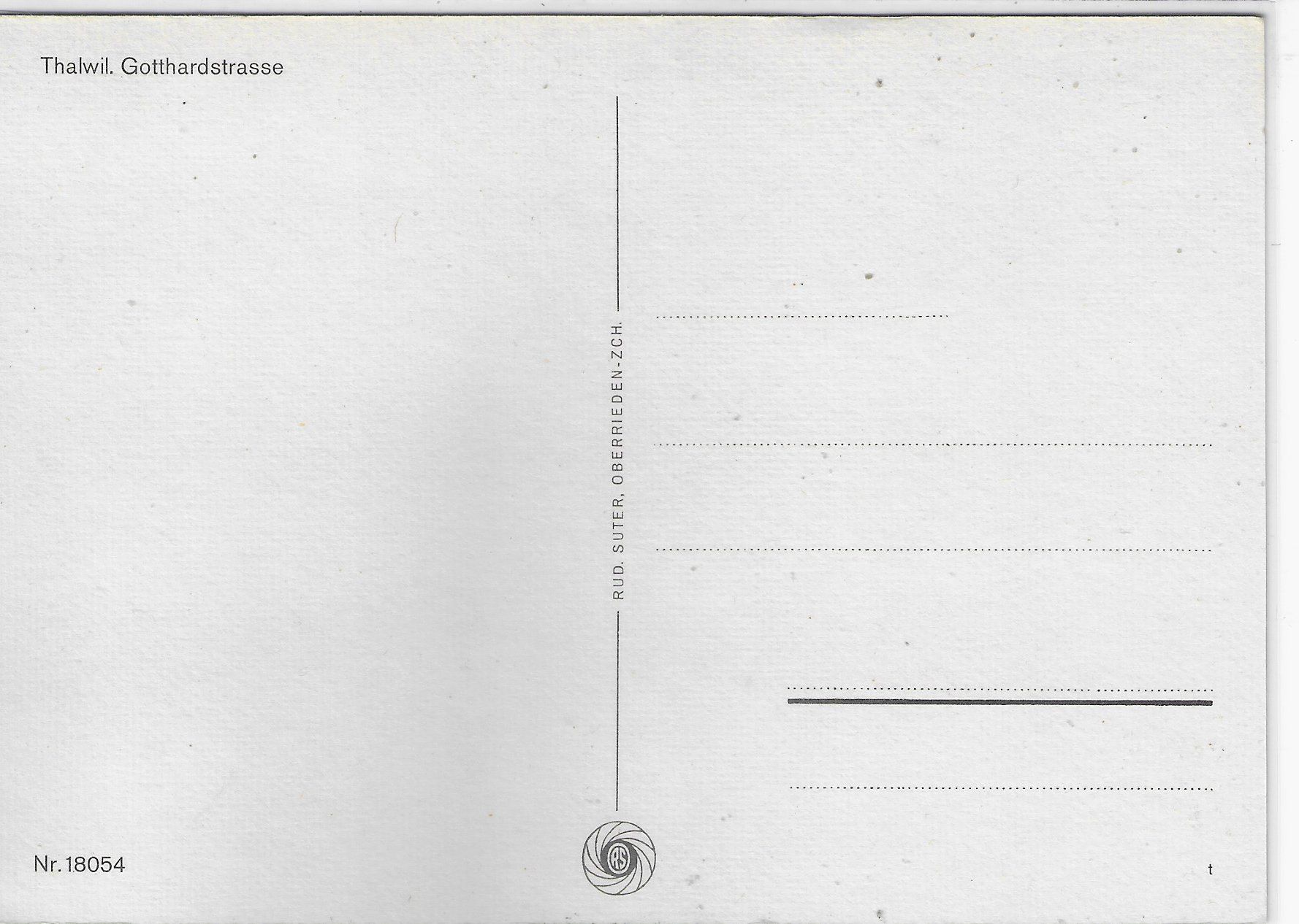 Cartoline postali: Thalwil - Gotthardstrasse – Usato da Ettingen venduto da Kartenplanet 1