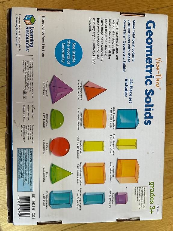 Jeux: Geometric Solids (Learning Resources) – D'occasion à Dübendorf par lij_9w87 2