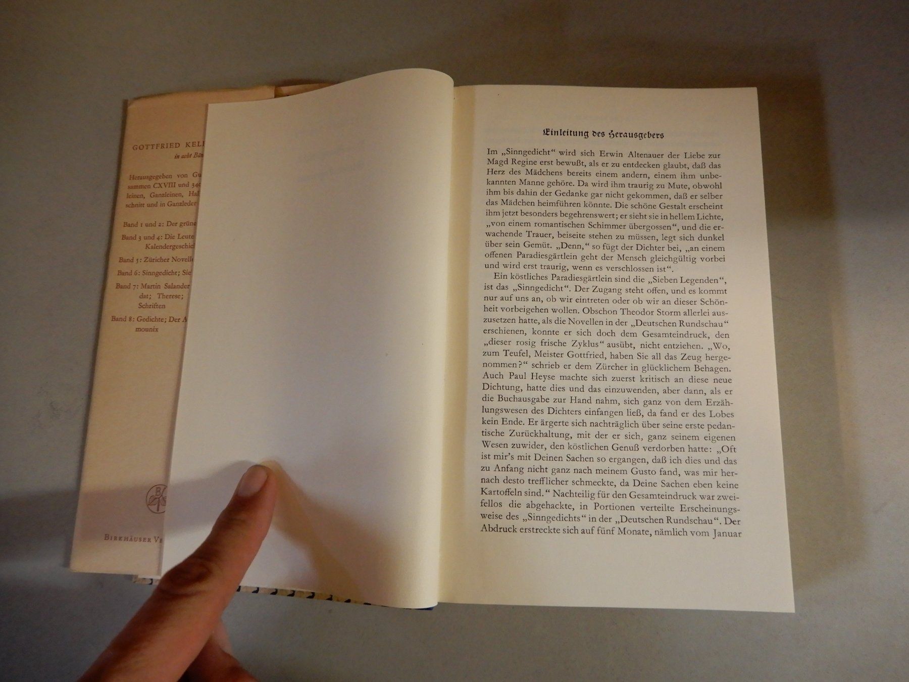 Libri: Gottfried Keller: Das Sinngedicht, Sieben Legenden – Usato da Erstfeld venduto da Mario_boe0 2