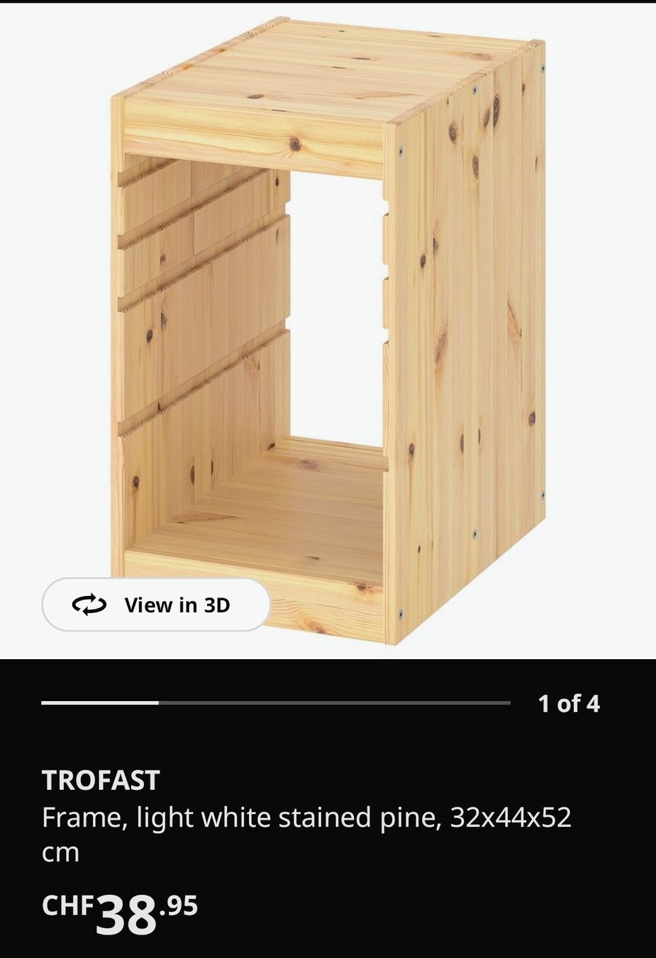 Ikea Regale: IKEA Trofast storage frame pine light white 32x44x52 cm – Gebraucht aus Muri AG von MrsRami 3