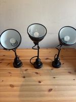 Lampe im skandinavischen style. Gebr schwarz 3 Stk.