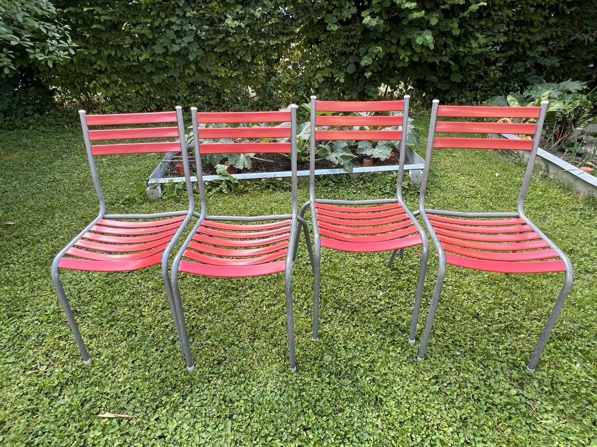 Sedie: Gartenstuhl rot (4 Stk.) – Usato da Zürich venduto da bernhard.jaeggi