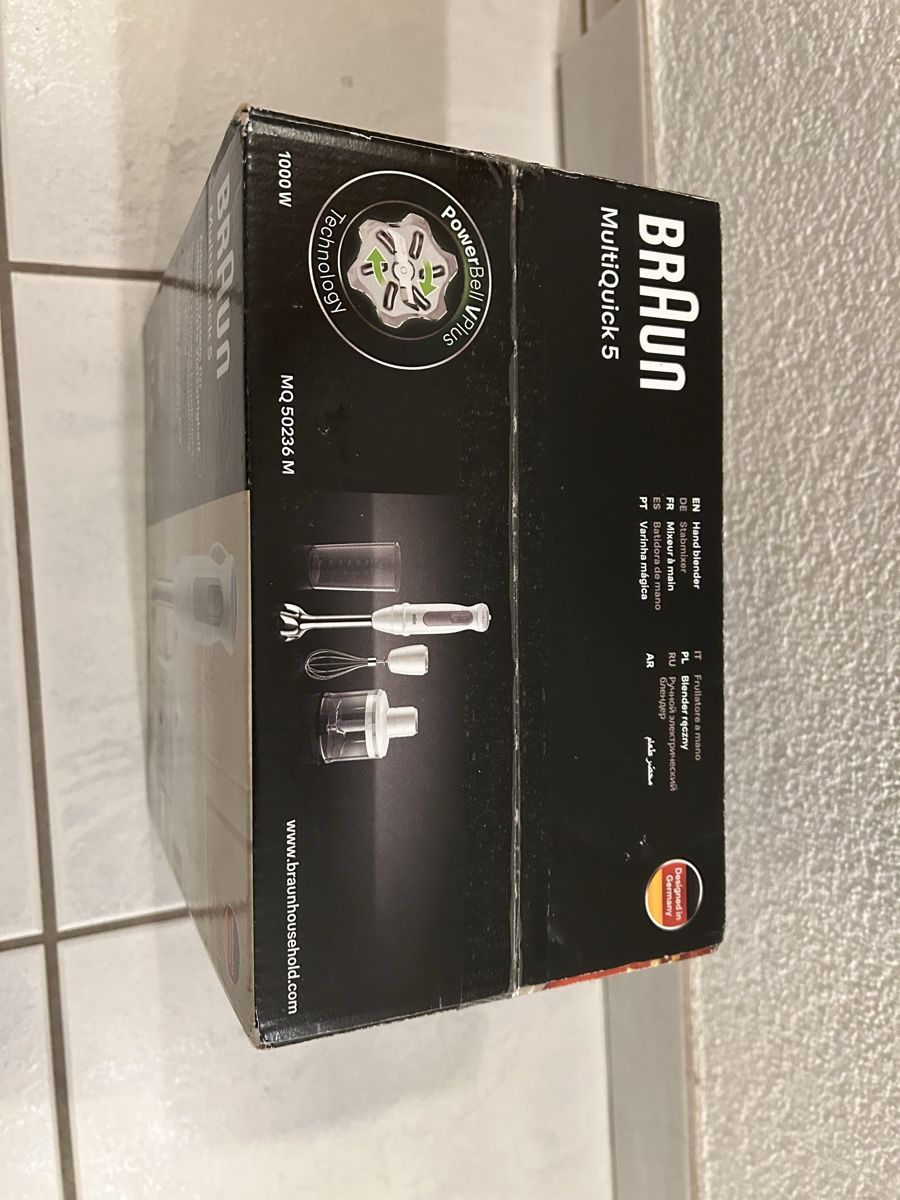 Braun Elettrodomestici da cucina: Braun MultiQuick 5 Stabmixer – Nuovo e nell'imballaggio originale da Uznach venduto da ana_h9l9 1