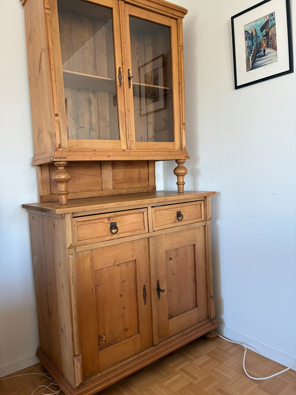 Armadi: Bauernschrank antik, Kommode mit Glasvitrine – Usato da Wil SG venduto da hsmitti