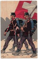 Feldpostkarte Grenzbesetzung, Feldpost 1914 BATAILLON N° 68