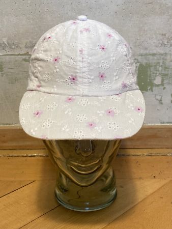 Cap with Flowers Embroidery Sz S