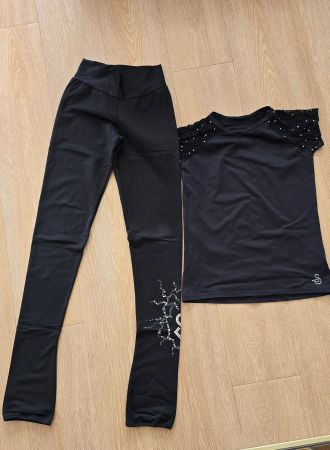 Eiskunstlauf Hose und Shirt *Logos Milano* Sagester* Gr. M