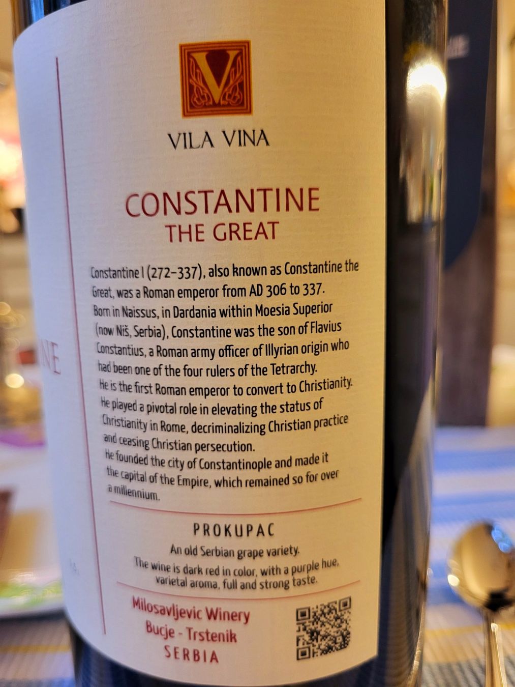 Wein: Serbischer Rotwein Const., 1.5l 2022,wird auch verschickt – Gebraucht aus St. Gallen von nikolausraphael 3