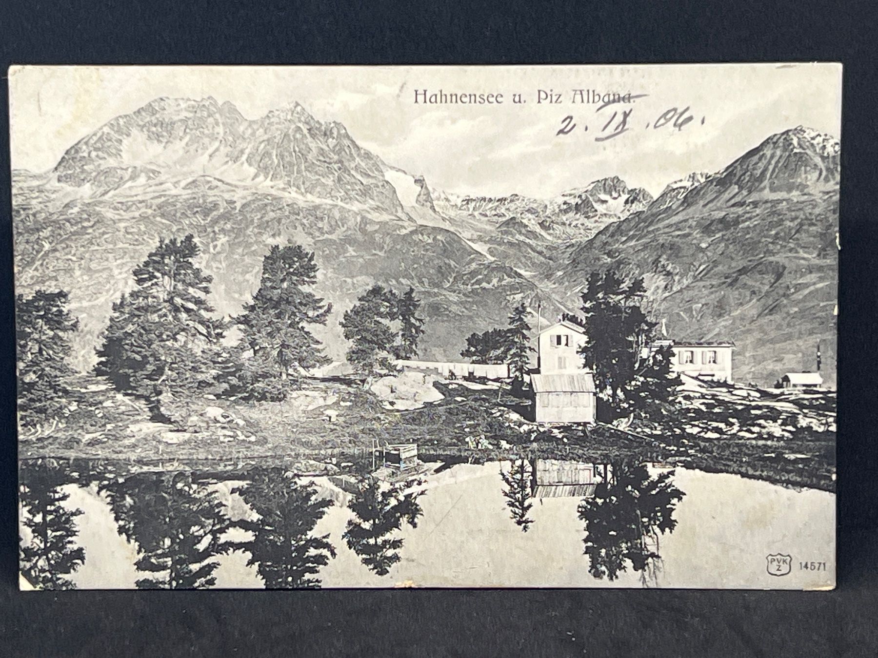 Cartes postales: Hahnensee und Piz Albana – D'occasion à Widnau par Brusi9