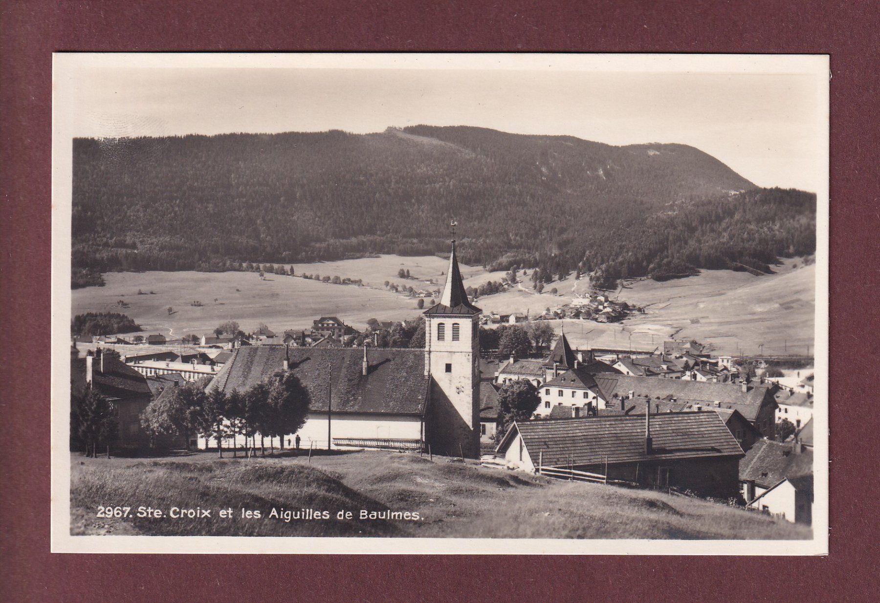 Ansichtskarten: SAINTE-CROIX - Aiguilles de Baulmes – Gebraucht aus Pully von nicecards