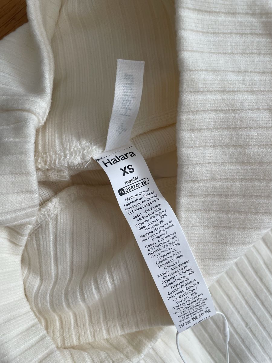 Halara Pantaloni: New Halara Pants, XS Regular, new, white – Nuovo e nell'imballaggio originale da Zürich venduto da sezamki 1