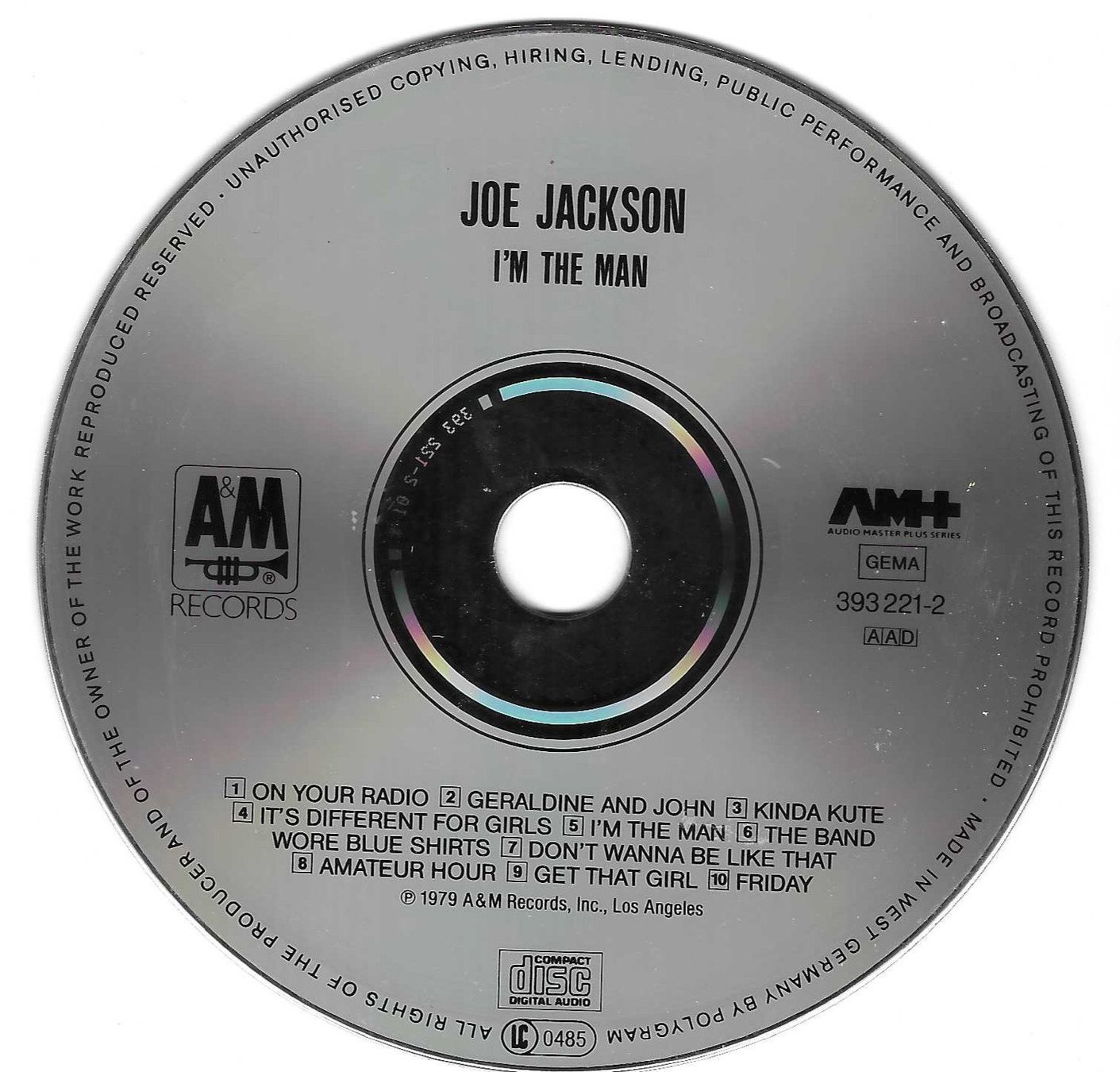 CDs: JOE JACKSON  -  I'M THE MAN – D'occasion à Bex par Giorgiob 2