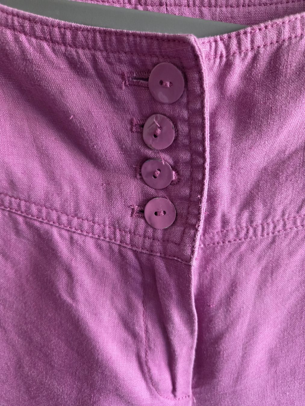 Pantaloni: Luftige weiche Leinenhose in Rosa Gr.38/40 – Usato da Winterthur venduto da katzen07 3