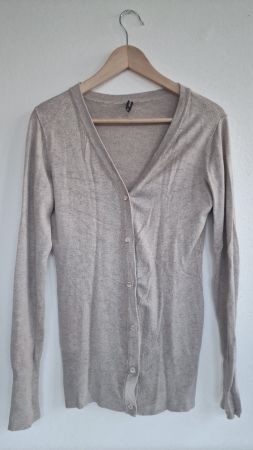 Damen Fein Strickjacke Chicorée Gr. M Beige