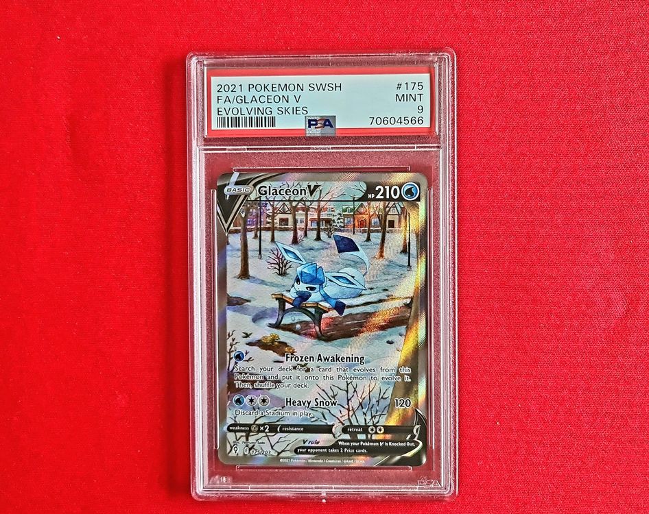 Glaceon V Alt Art Evolving Skies EN (PSA 9) Kaufen auf Ricardo