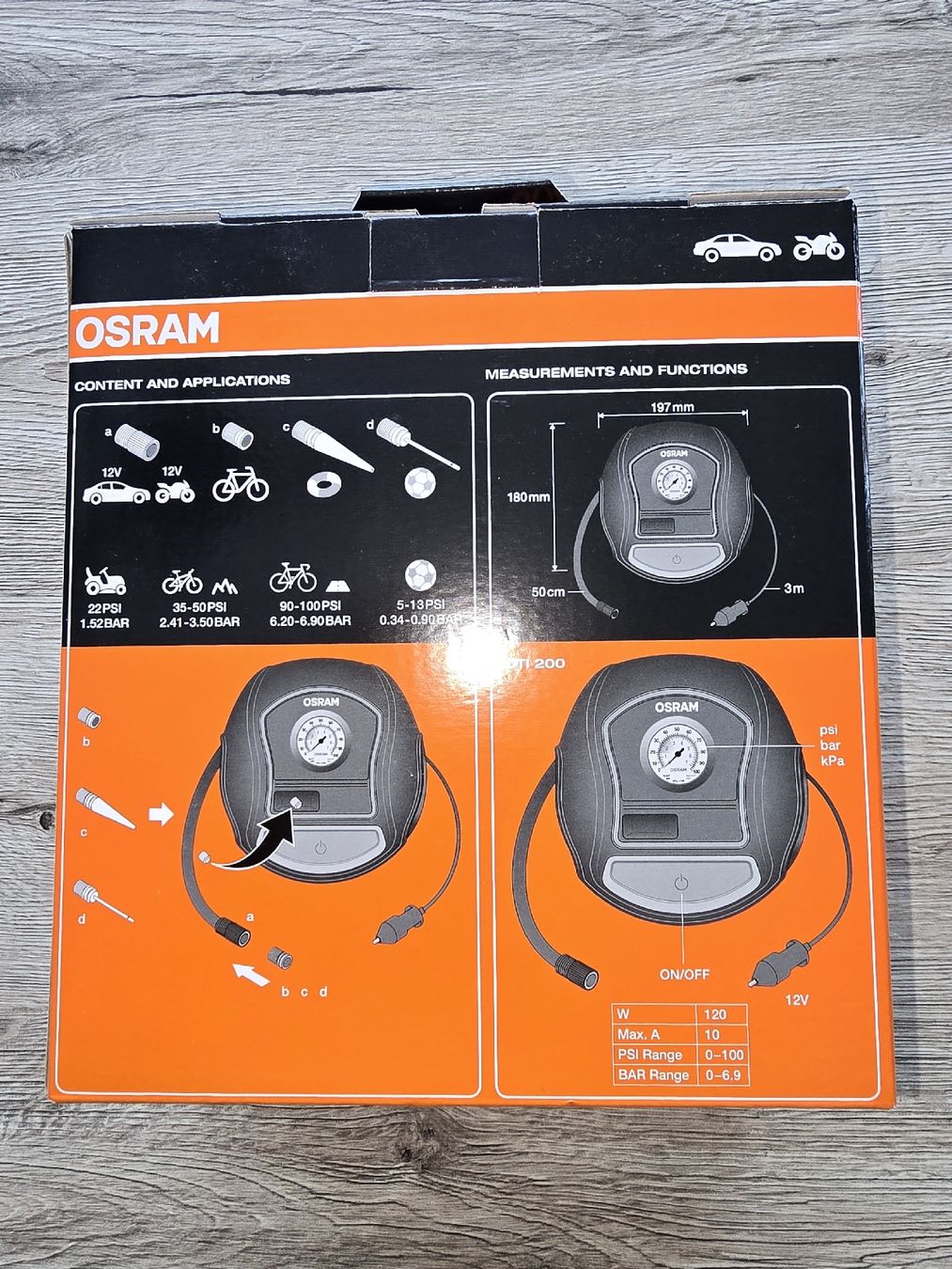 Osram Kompressoren: 12 Volt Reifenluft Kompressor – Neu und originalverpackt aus Stansstad von raser0rico 2