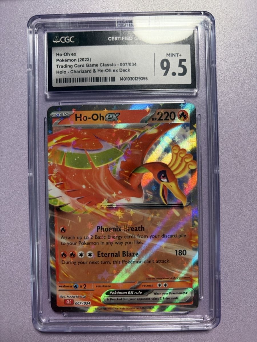 Pokémon Carte collezionabili: Holo-Charizard & Ho-Oh ex Deck 2023 Graded 9.5 Mint+ 007/034 – Nuovo e nell'imballaggio originale da Galgenen venduto da Miachelle