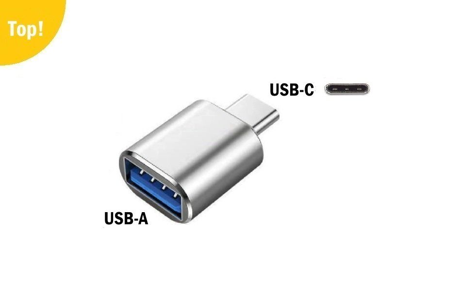 Unità & Adattatore: USB-A  >>  USB-C  -Adapter Übergangs-Stecker Converter – Nuovo e nell'imballaggio originale da Hinwil venduto da Sevenshop
