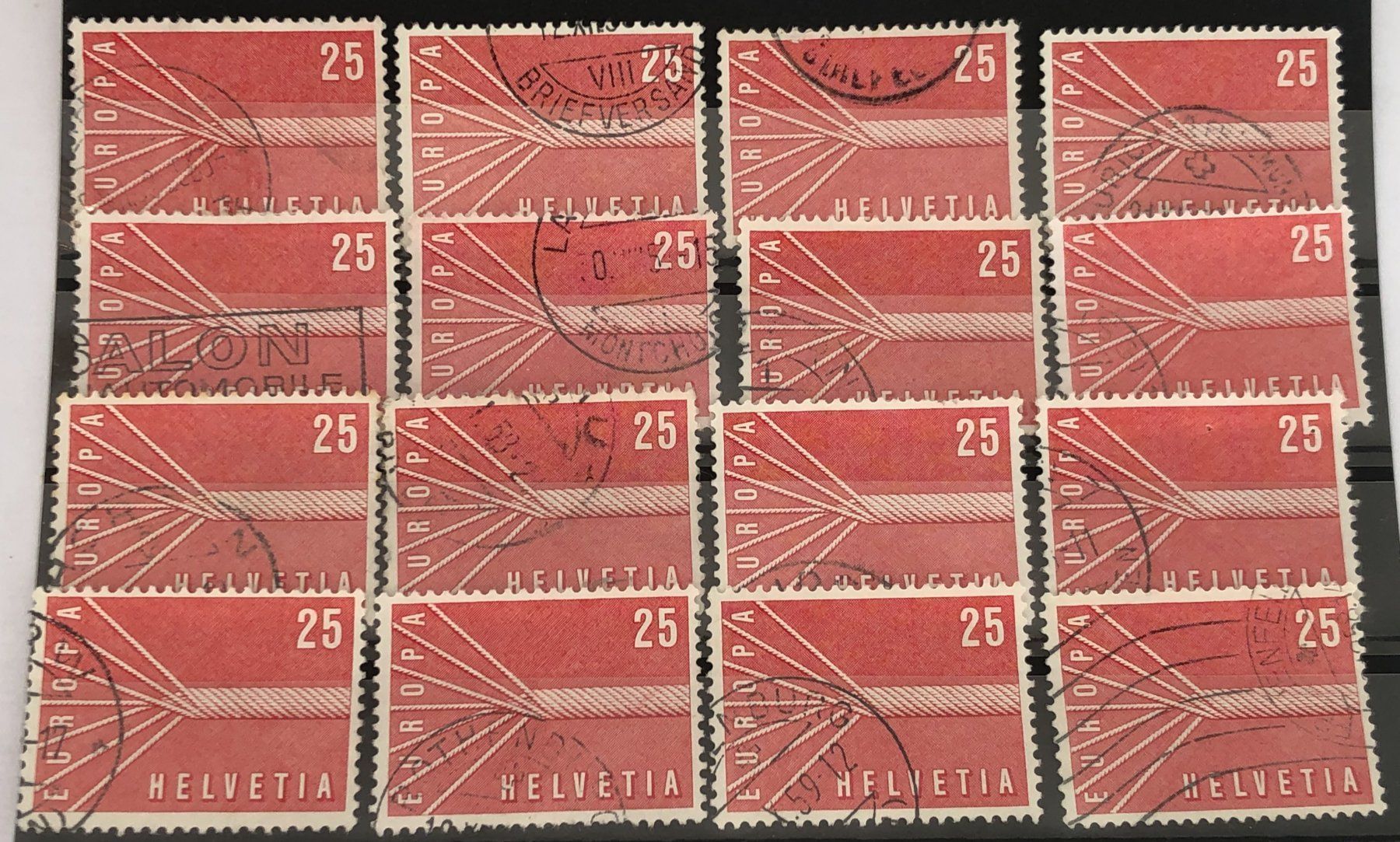 Tutti i francobolli: Nr.332 mit Stempel Einsteckkarte Voll – Usato da Aarau venduto da Billa007